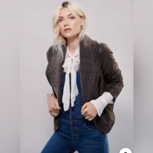 Free People Vegan Leather Jacket